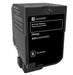 EAN 0734646601481 - Lexmark 74C2HK0 cartucho de tóner 1 pieza(s) Original Negro imagen 1