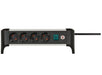 EAN 4007123677535 - Brennenstuhl 1391040400 base múltiple 1,8 m 4 salidas AC Interior Negro, Plata imagen 1