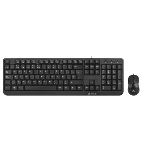 EAN 8435430610291 - NGS Cocoa Kit, QWERTY, IT teclado Ratón incluido Universal USB Italiano Negro imagen 2
