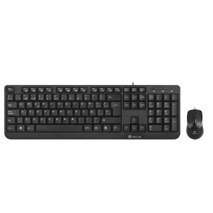 EAN 8435430610291 - NGS Cocoa Kit, QWERTY, IT teclado Ratón incluido Universal USB Italiano Negro imagen 2