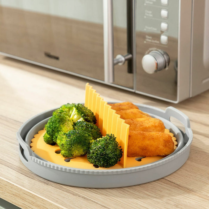 EAN 8435527825676 - InnovaGoods 8435527825676 accesorio para freidoras Bandeja para hornear Gris, Naranja imagen 6