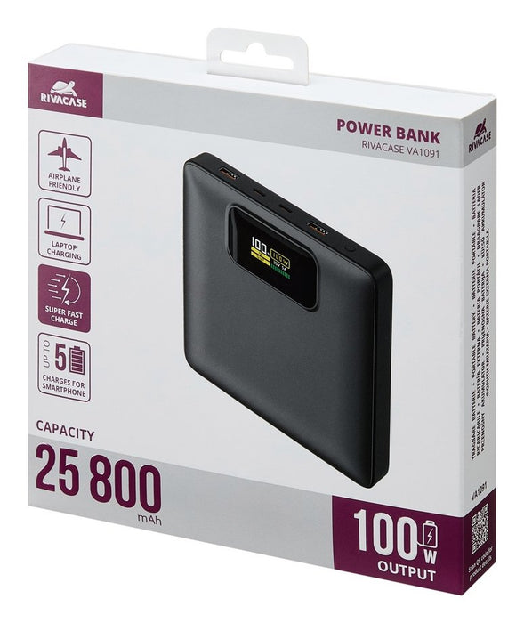 EAN 4260709016344 - Rivacase Turbo Polímero de litio 25800 mAh Negro imagen 19