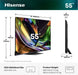 EAN 6942351436463 - Hisense 55UR8DS 139,7 cm (55") 4K Ultra HD Smart TV Wifi Negro imagen 3