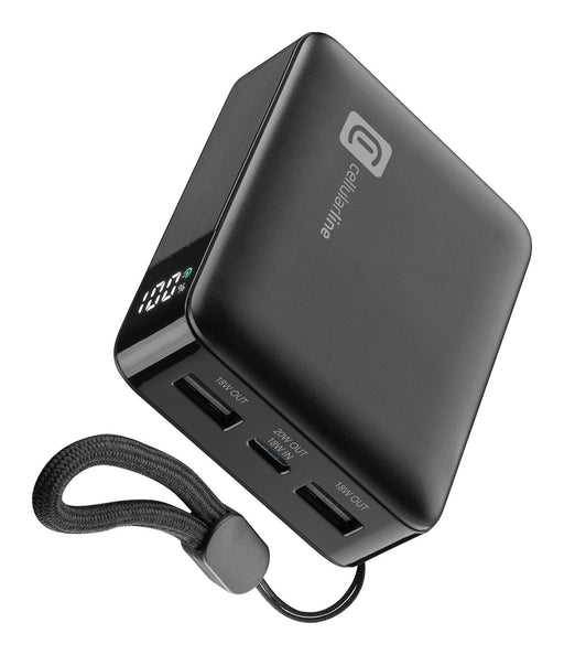 EAN 8018080509445 - Cellularline PBTELDISPL10000K batería externa 10000 mAh Negro imagen 2