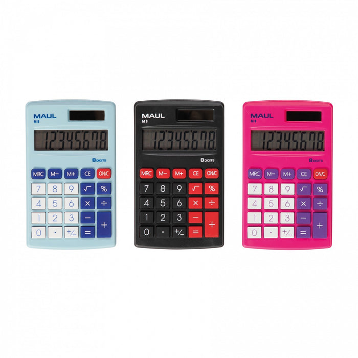 EAN 4002390085151 - MAUL M 8 calculadora Bolsillo Pantalla de calculadora Negro, Rojo imagen 10