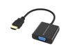 EAN 4015867238677 - Conceptronic ABBY20B adaptador de cable de vídeo 0,25 m HDMI tipo A (Estándar) VGA (D-Sub) Negro imagen 1