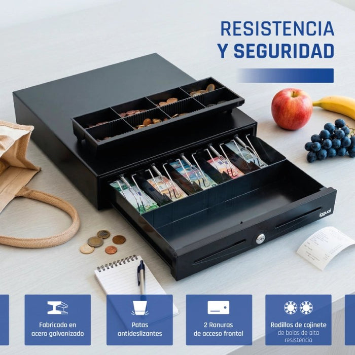 EAN 8435364317433 - iggual IRON-70 Cajón de efectivo automático y manual imagen 4
