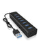 EAN 4250078171546 - ICY BOX IB-HUB1700-U3 USB 3.2 Gen 1 (3.1 Gen 1) Type-A 5000 Mbit/s Negro imagen 1