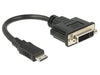 EAN 4043619655649 - DeLOCK 65564 adaptador de cable de vídeo 0,2 m HDMI Type C (Mini) DVI-D Negro imagen 1