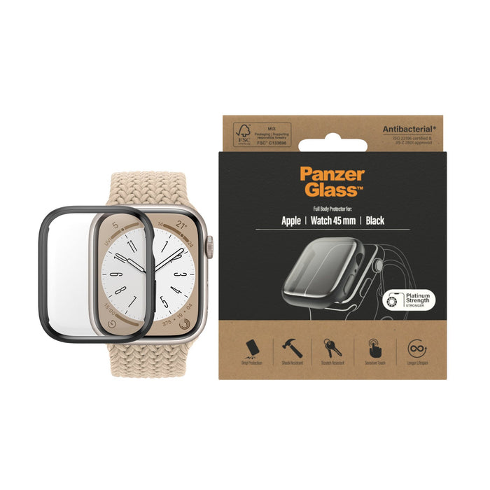 EAN 5711724036644 - PanzerGlass ® Full body Case Apple Watch Series 9 | 8 | 7 | 45mm | Black Protector de pantalla 1 pieza(s) imagen 2