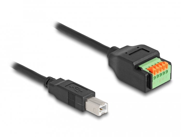 EAN 4043619662494 - DeLOCK 66249 cambiador de género para cable USB 2.0 Type-B 5 pin terminal block Negro, Verde imagen 1