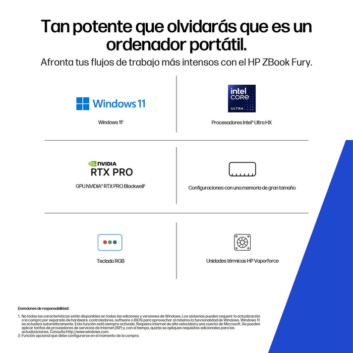 EAN 0199642392144 - HP ZBook Fury G1i Wolf Pro Security Edition Intel Core Ultra 9 285HX Estación de trabajo móvil 45,7 cm (1 imagen 10