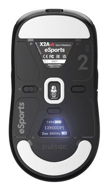 EAN 8809773553926 - PULSAR Xlite X2A eS Medium ratón Juego Ambidextro RF Wireless + USB Type-C Óptico 26000 DPI imagen 2