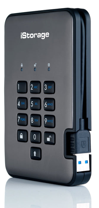 EAN 5060220251878 - iStorage diskAshur PRO2 disco duro externo 4 TB 5400 RPM 2.5" USB tipo A 3.2 Gen 1 (3.1 Gen 1) Negro imagen 3