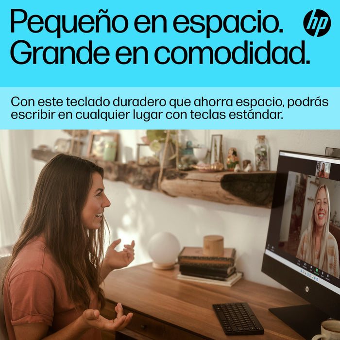 EAN 0196548515813 - HP 350 BLK Compact Multi-Device Keyboard teclado Hogar Negro imagen 8