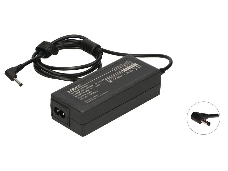 EAN 5055190195659 - 2-Power CAA0735A adaptador e inversor de corriente 65 W Negro imagen 1