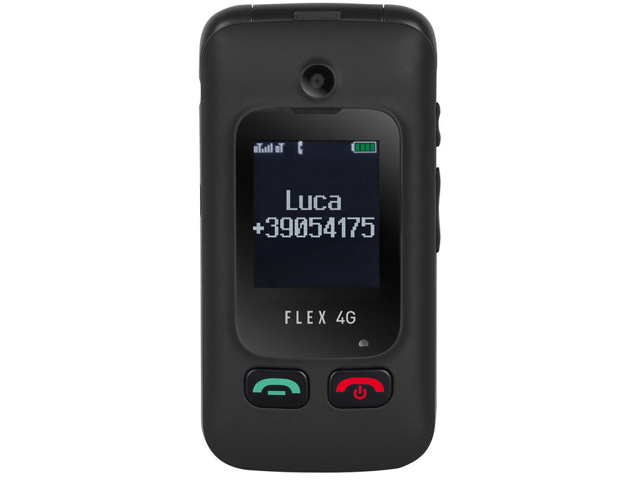 EAN 8011000040776 - Trevi FLEX PLUS 90 4G 6,1 cm (2.4") 300 g Negro Teléfono para personas mayores imagen 2