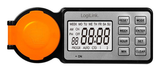 EAN 4052792075137 - LogiLink ET0016 contador eléctrico Negro, Naranja Programador eléctrico diario/semanal imagen 2