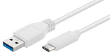 EAN 5711783204947 - Microconnect USB3.1CA1W cable USB USB 3.2 Gen 1 (3.1 Gen 1) 1 m USB A USB C Blanco imagen 1