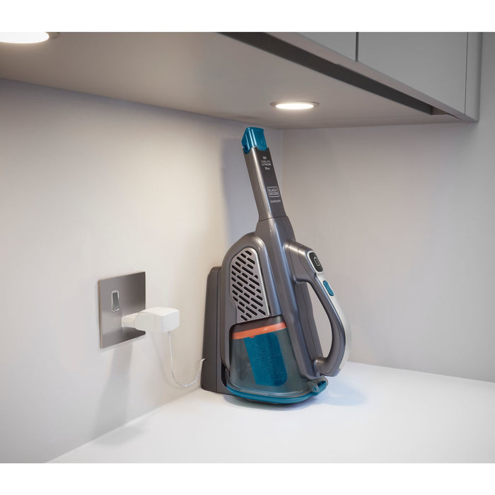 EAN 5035048712795 - Black & Decker BHHV520BF-QW aspiradora de mano Azul, Plata, Titanio Sin bolsa imagen 31