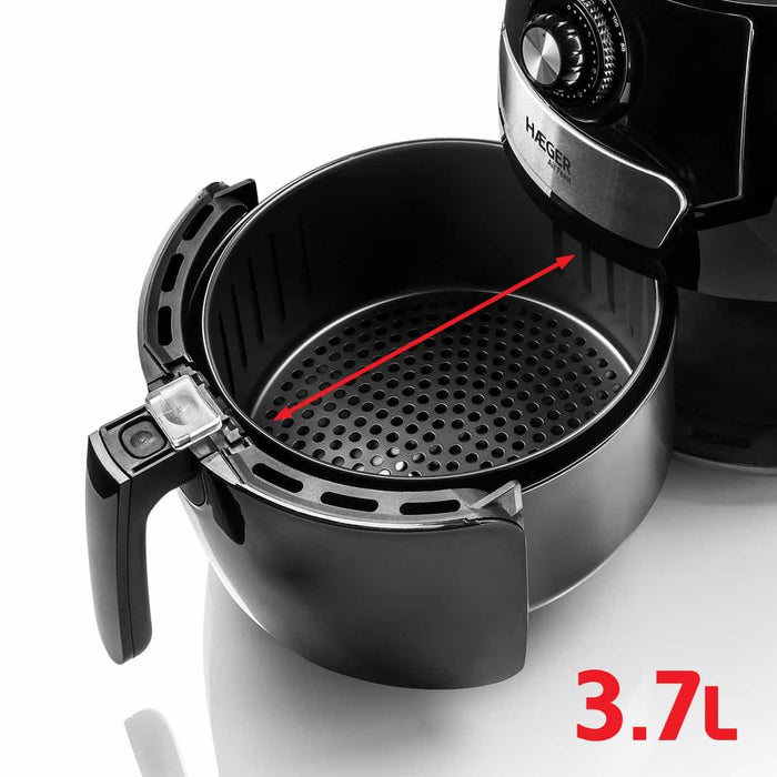 EAN 5608475023248 - Haeger AF-M37.002A freidora Sencillo 4,2 L 1500 W Freidora de aire caliente Negro imagen 4