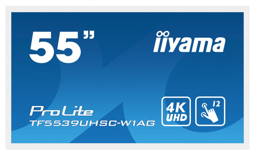 EAN 4948570118076 - iiyama TF5539UHSC-W1AG pantalla de señalización 139,7 cm (55") LED 500 cd / m² 4K Ultra HD Blanco Pantall imagen 2