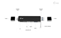 EAN 8595611707872 - i-tec CADONGLEUSBSD hub de interfaz USB 3.2 Gen 1 (3.1 Gen 1) Type-A + Type-C 5000 Mbit/s Negro imagen 5