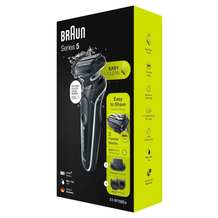 EAN 4210201432692 - Braun Series 5 51-W1500s Máquina de afeitar de láminas Recortadora Negro imagen 3