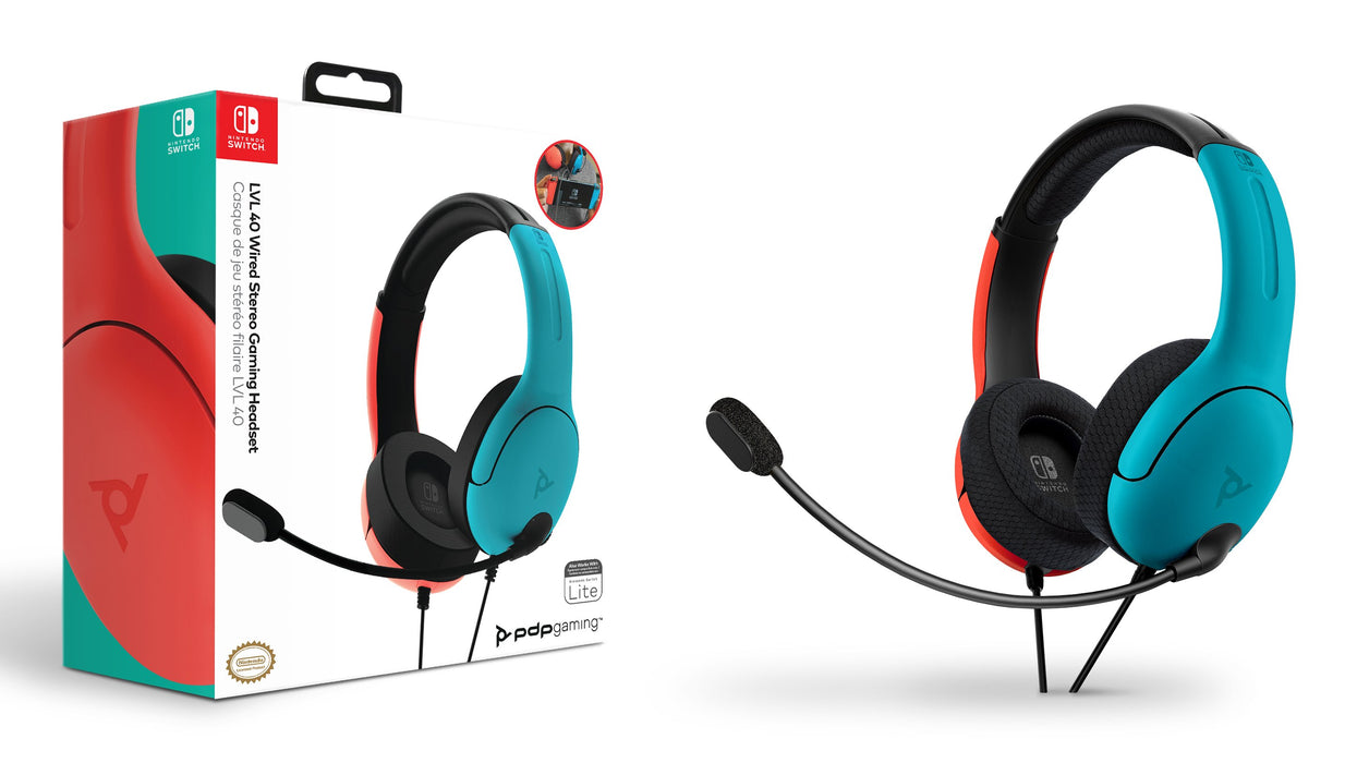 EAN 0708056066826 - PDP LVL40 Auriculares Alámbrico Diadema Juego Negro, Azul, Rojo imagen 9