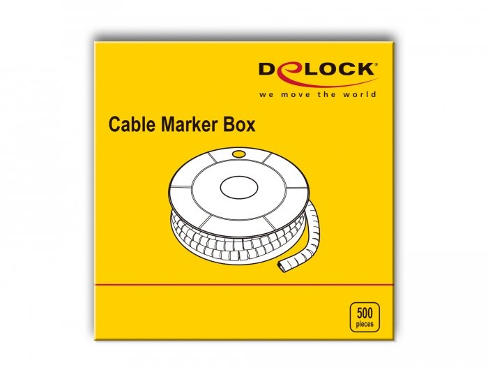 EAN 4043619183609 - DeLOCK Kabelmarker Box Nr 6 gelb 500 Stück 500 pieza(s) imagen 3