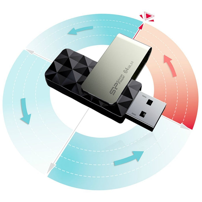 EAN 4712702632200 - Silicon Power Blaze B30 unidad flash USB 64 GB USB tipo A 3.2 Gen 1 (3.1 Gen 1) Negro imagen 5