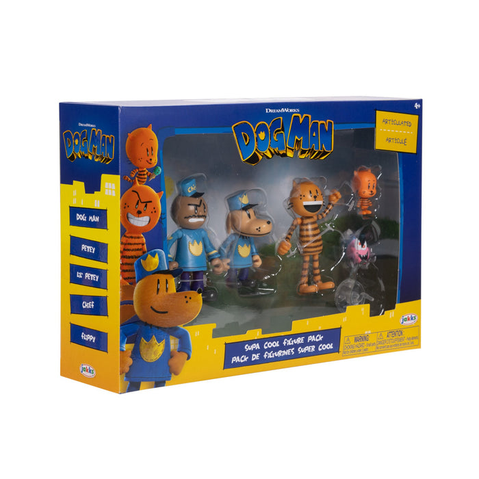 EAN 0192995197367 - Dog Man Supa Cool Figure Pack imagen 5