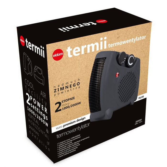 EAN 5908277383992 - ELDOM HL8S Interior Gris 2000 W Ventilador eléctrico imagen 3