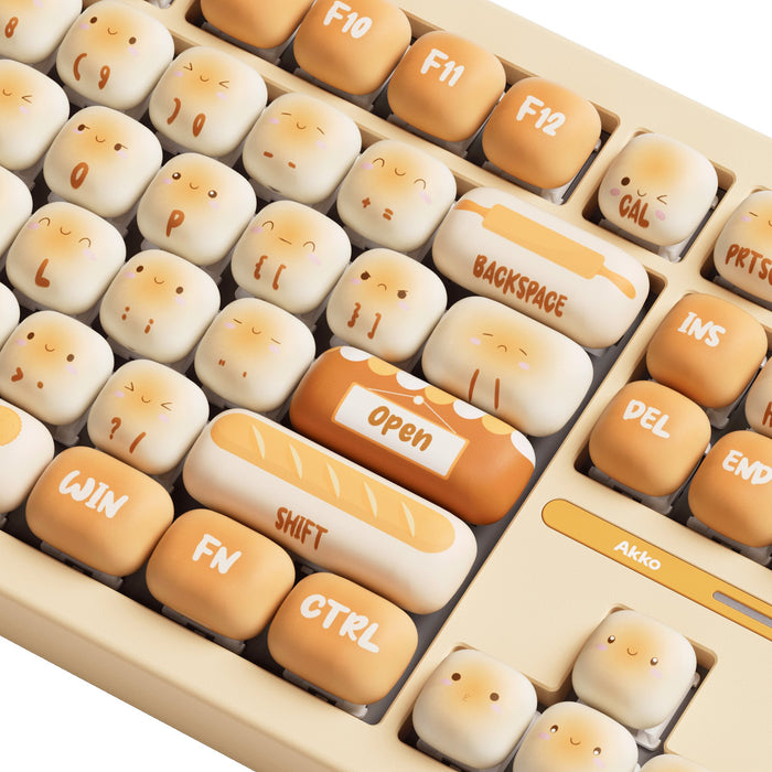 EAN 6978414651764 - Akko Bun Wonderland TAC87 teclado Juego USB + RF Wireless + Bluetooth QWERTY Inglés de EE. UU. Naranja imagen 8