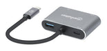EAN 0766623130691 - Manhattan 130691 base para portátil y replicador de puertos Alámbrico USB 3.2 Gen 1 (3.1 Gen 1) Type-C Gr imagen 3