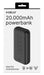 EAN 8021735222040 - Celly PBE20000CBK batería externa Ión de litio 20000 mAh Negro imagen 4