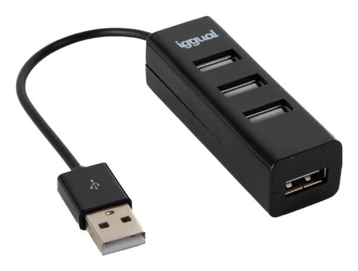 EAN 8435364318997 - iggual HUB-A-4p USB 2.0 480 Mbit/s Negro imagen 1