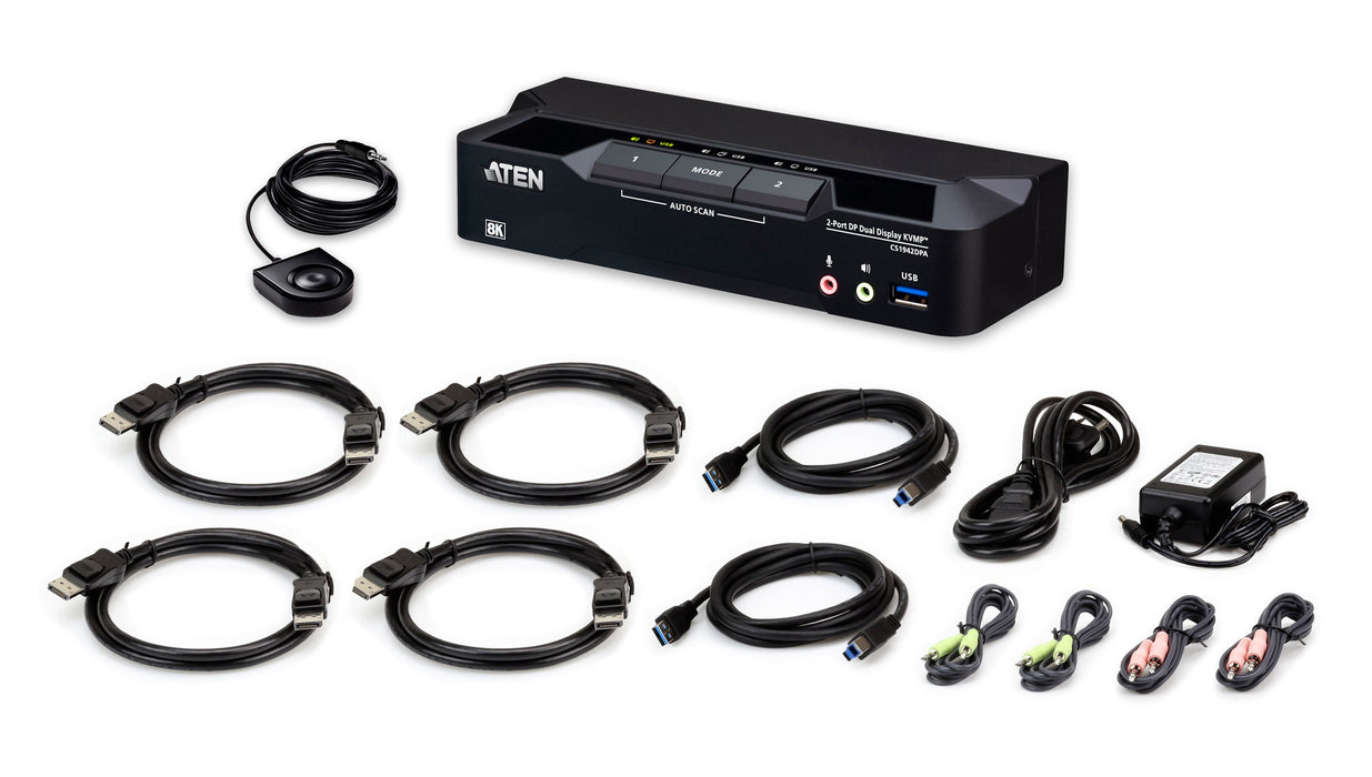 EAN 4711581520547 - ATEN CS1942DPA-AT-G interruptor KVM Negro imagen 4