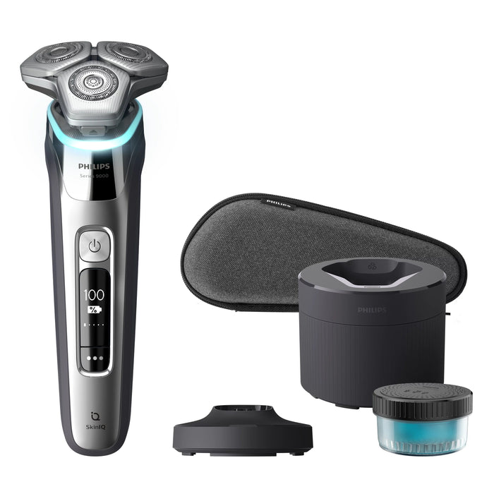 EAN 8720689018104 - Philips SHAVER Series 9000 S9975/55 afeitadora Máquina de afeitar de rotación Recortadora Plata imagen 1