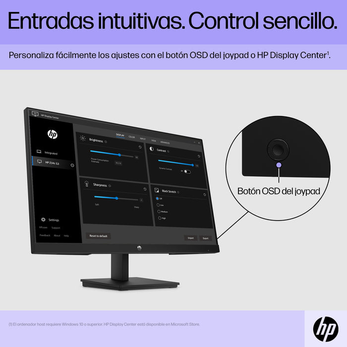 EAN 0196548193844 - HP V24i G5 FHD Monitor pantalla para PC 60,5 cm (23.8") 1920 x 1080 Pixeles Full HD LCD Negro imagen 16
