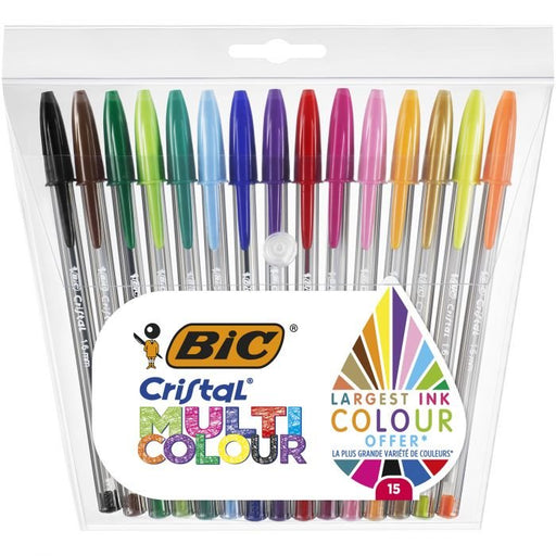 EAN 3086123538870 - BIC Cristal Multicolour Bolígrafo 15 pieza(s) imagen 1