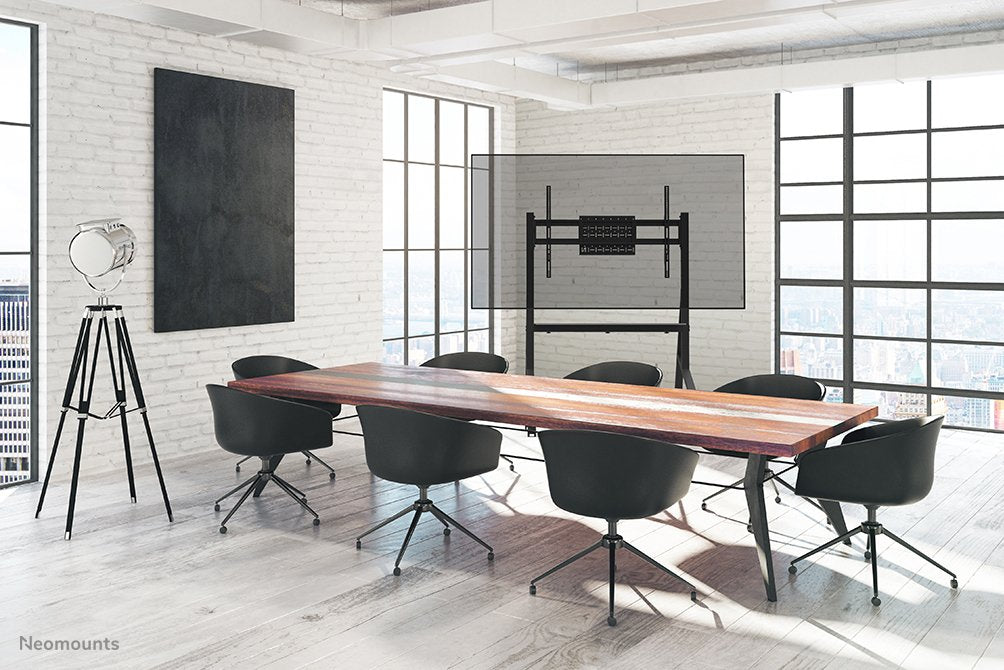 EAN 8717371440220 - Neomounts FL50-525BL1 mueble y soporte para dispositivo multimedia Negro Panel plano Mesita con ruedas pa imagen 19