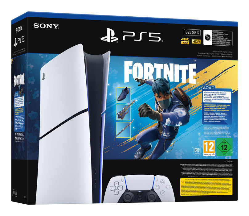 EAN 711719021735 - Sony PlayStation 5 Digital Edition - Fortnite Flowering Chaos Bundle 825 GB Wifi Negro, Blanco imagen 4