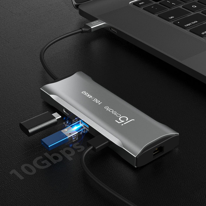 EAN 4712795086263 - j5create JCD393 Alámbrico USB 3.2 Gen 1 (3.1 Gen 1) Type-C Gris imagen 9