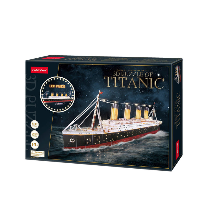 EAN 6944588205218 - CubicFun Titanic LED Puzle 3D 266 pieza(s) Buques imagen 5