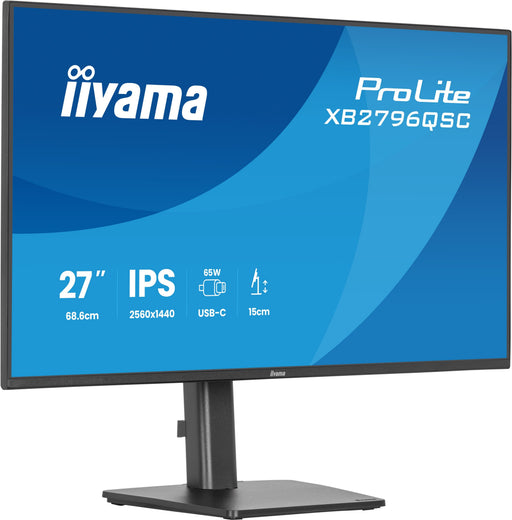EAN 4948570127023 - iiyama ProLite XB2796QSC-B1 pantalla para PC 68,6 cm (27") 2560 x 1440 Pixeles Quad HD LED Negro imagen 1