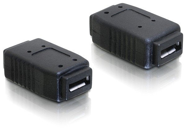 EAN 4043619650347 - DeLOCK Adapter USB micro-A+B female to USB micro-A+B female Negro imagen 1