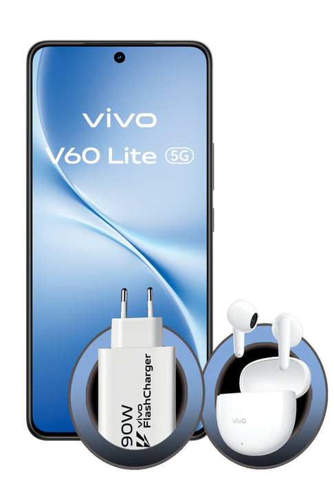 EAN 6935117899367 - VIVO V60 Lite 5G + BUD 17,2 cm (6.77") SIM doble Android 15 8 GB 256 GB 6500 mAh Negro imagen 1