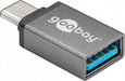 EAN 4040849566219 - Goobay 56621 cambiador de género para cable USB-C USB 3.0 female (Type A) Gris imagen 1