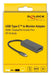 EAN 4043619643165 - DeLOCK 64316 adaptador de cable de vídeo 0,15 m USB Tipo C HDMI + DisplayPort Gris imagen 2
